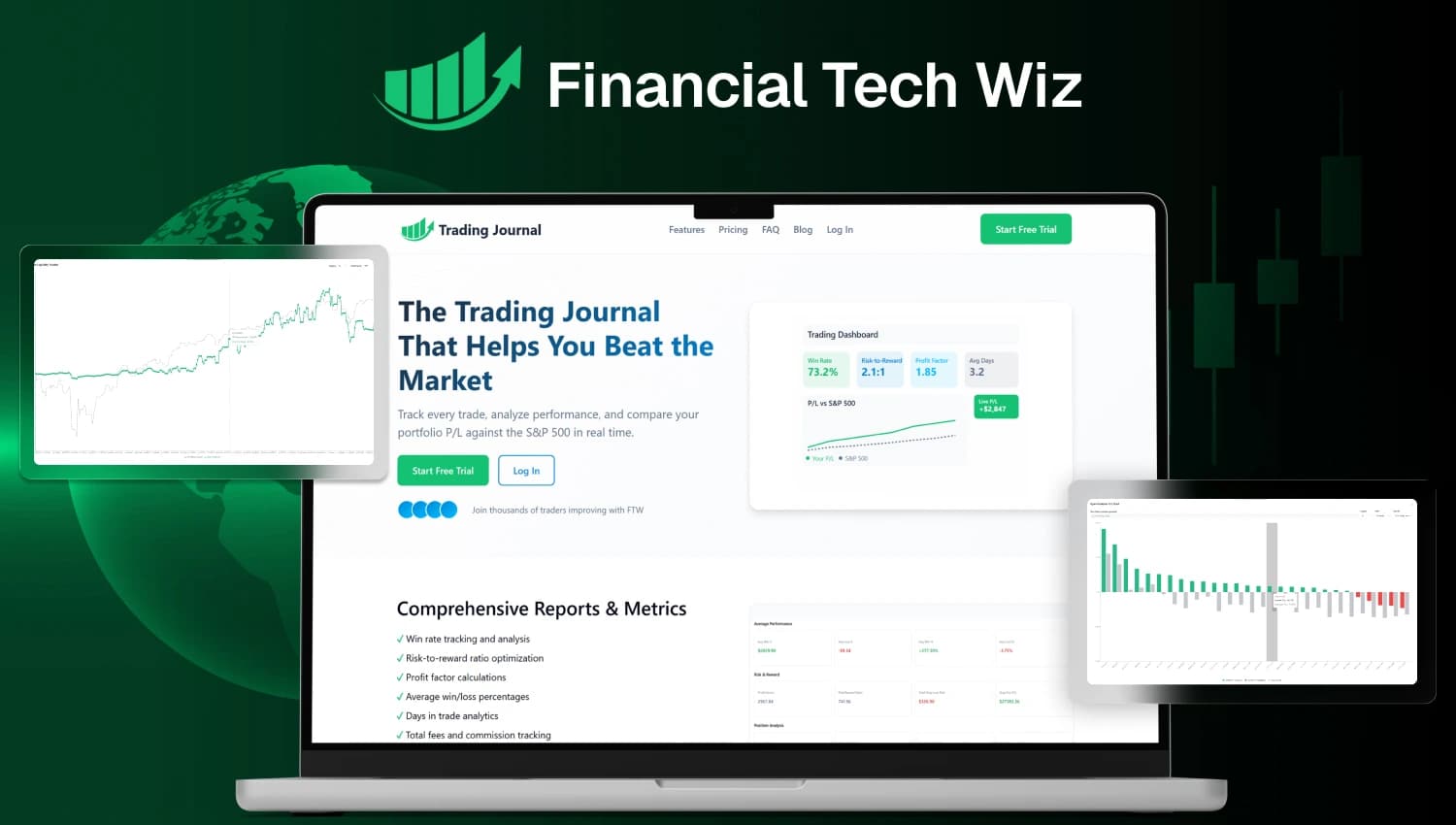 Financial Tech Wiz Trading Journal preview