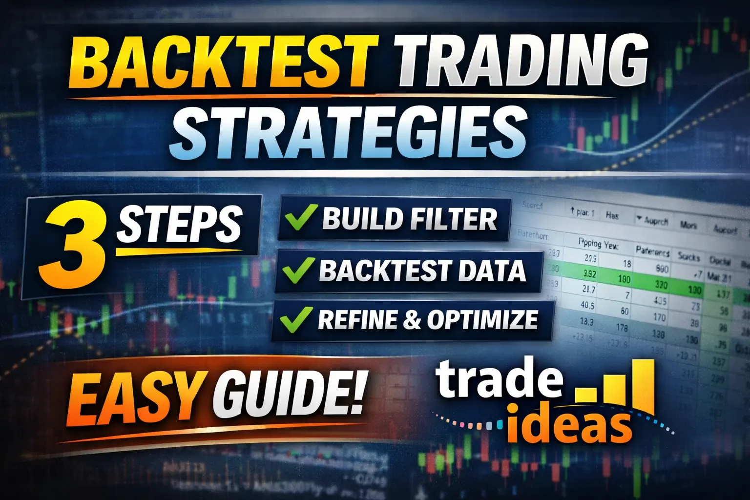 How to Backtest Trading Strategies in Trade Ideas (Simple 3-Step Process)